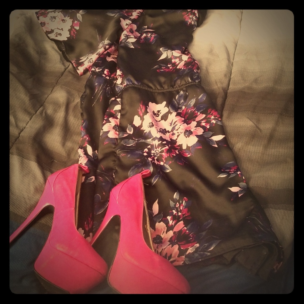 Flowered Romper
